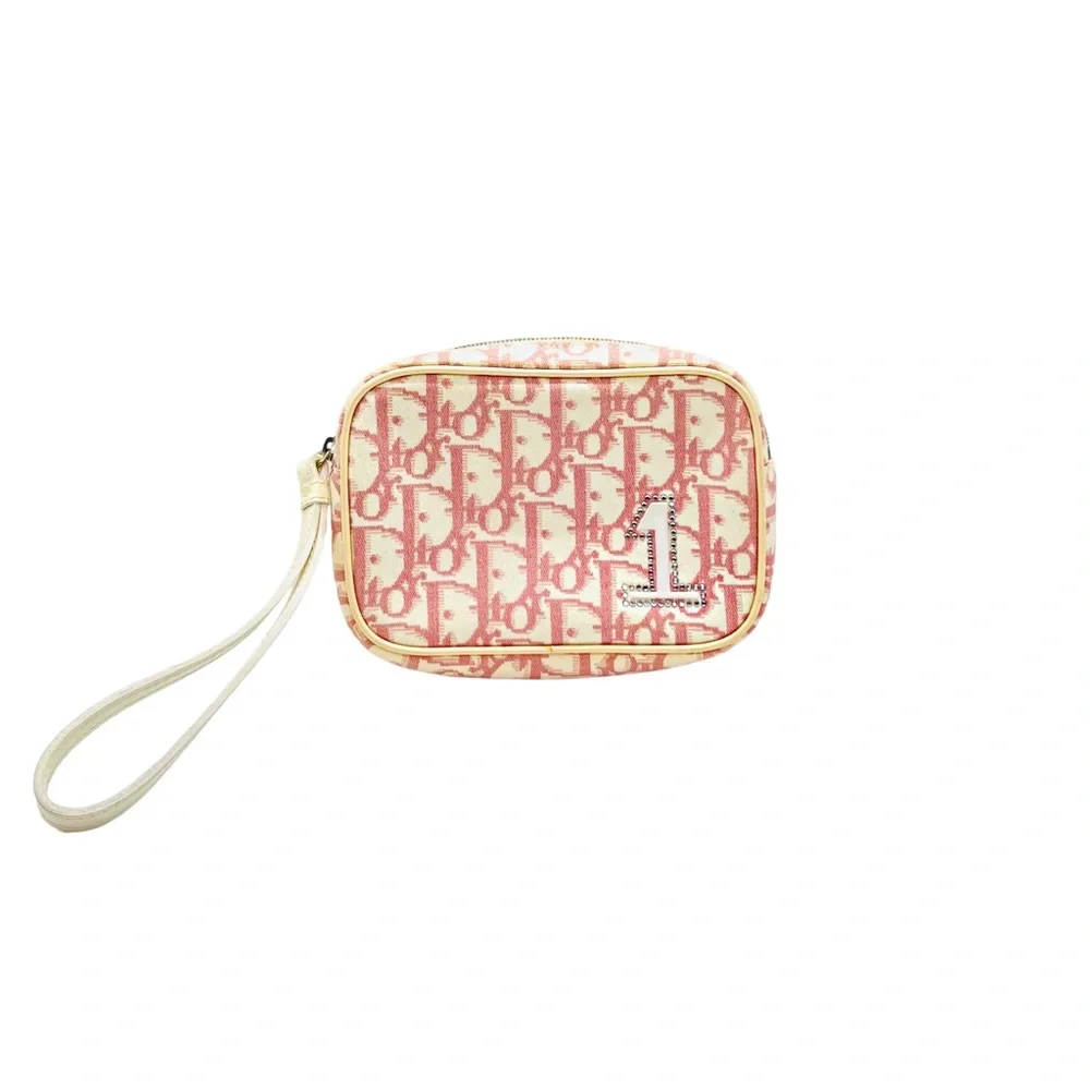 Auth Christian Dior Girly Wristlet
